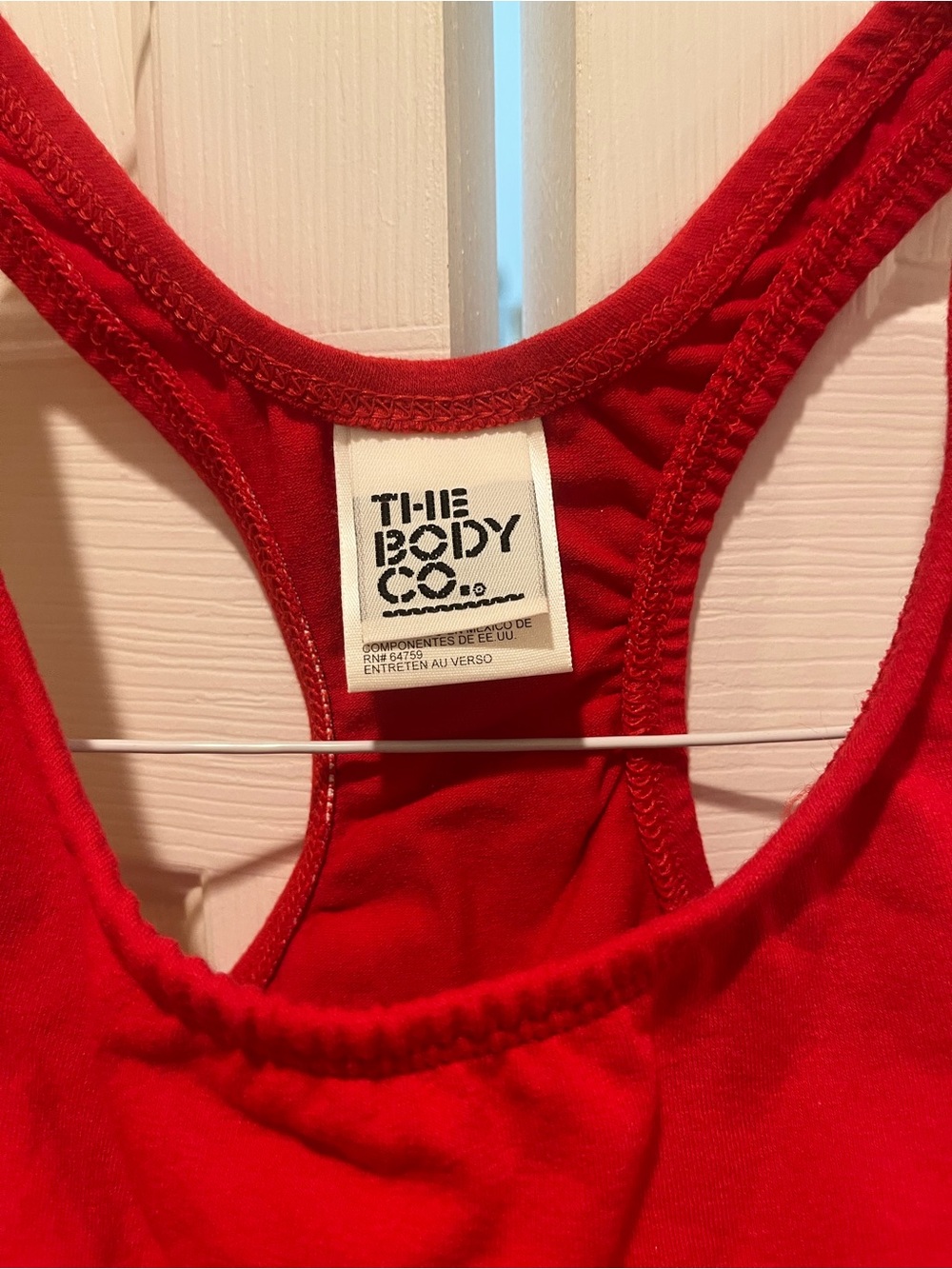 The Body Shop Red Racerback Sports Bra